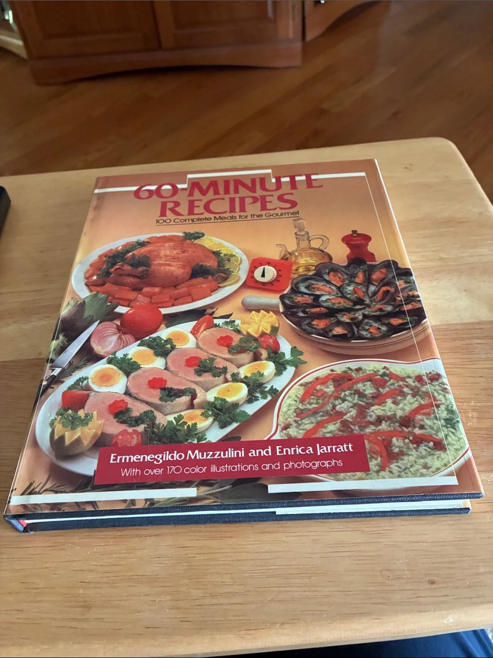 60-Minute Recipes Hardcover Cookbook - Orange Cover